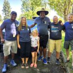 PAL Volunteers with Marcus Pickett Catie signed release